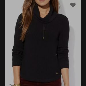Lauren Ralph Lauren drawstring cowl neck sweater sz M